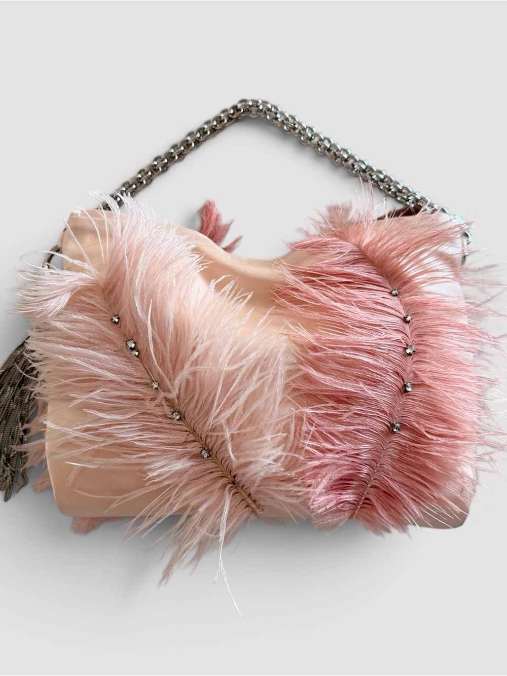 Jimmy Choo Feather Callie Handle Bag - Picture 2 of 13